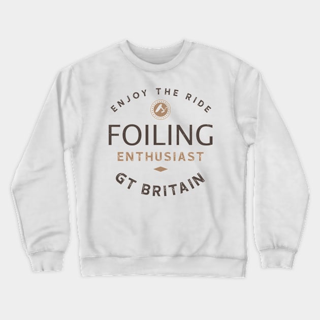 Foiling Enthusiast - Gt Britain Crewneck Sweatshirt by bluehair